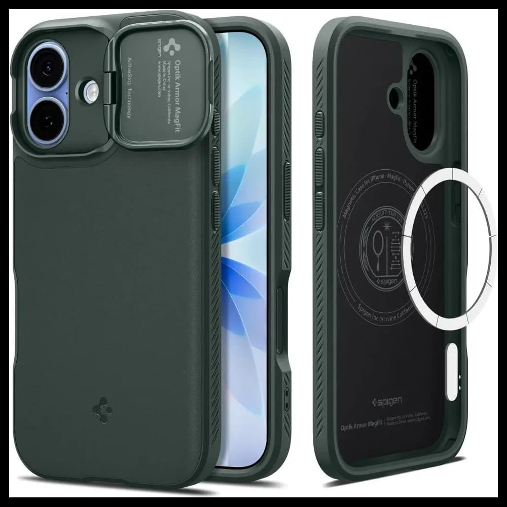 Spigen Optik Armor Mag MagSafe Apple iPhone 17 Abyss Green - 1