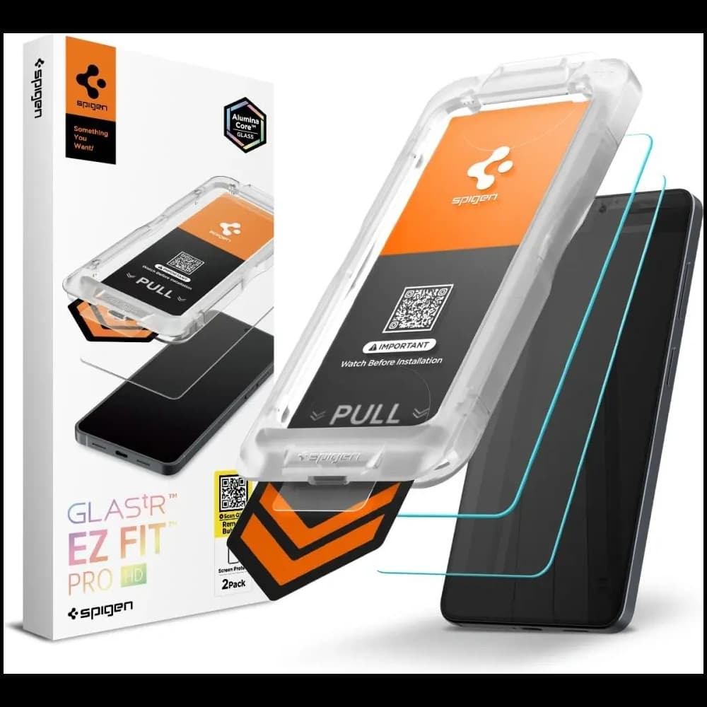 Spigen Glas.tr EZ Fit Pro AluminaCore HD Samsung Galaxy S26+ Plus Clear [2 PACK] - 1