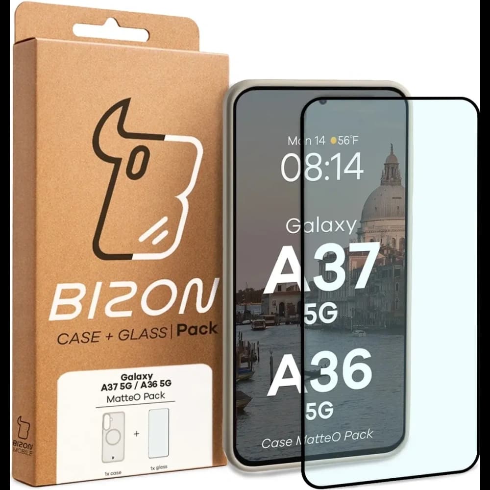 Bizon MatteO Magnetic Pack Samsung Galaxy A37 5G / A36 5G, smoky beige - 9