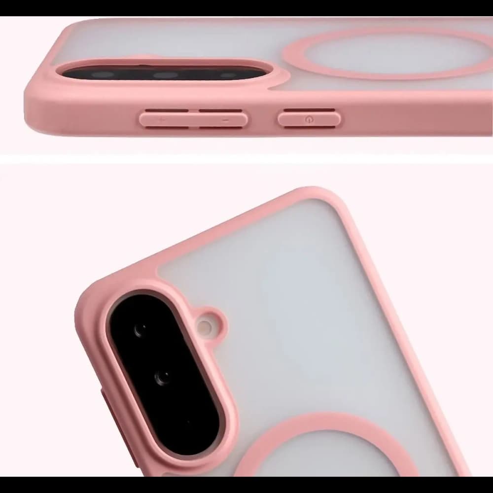 Bizon MatteO Magnetic Pack Samsung Galaxy A37 5G / A36 5G, smoky light pink - 5