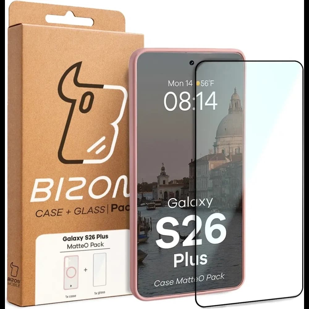 Bizon MatteO Magnetic Pack Samsung Galaxy S26+ Plus, smoky light pink - 9