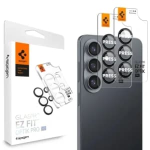 Spigen Optik Pro HD Glas.tr ez Fit Camera Protector Samsung Galaxy S26+ Plus Black [2 PACK]