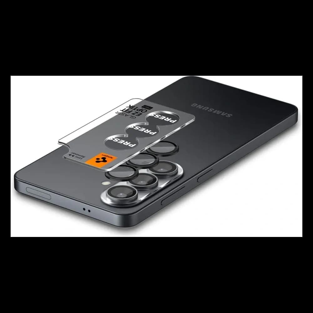 Spigen Optik Pro HD Glas.tr ez Fit Camera Protector Samsung Galaxy S26 Black [2 PACK] - 5