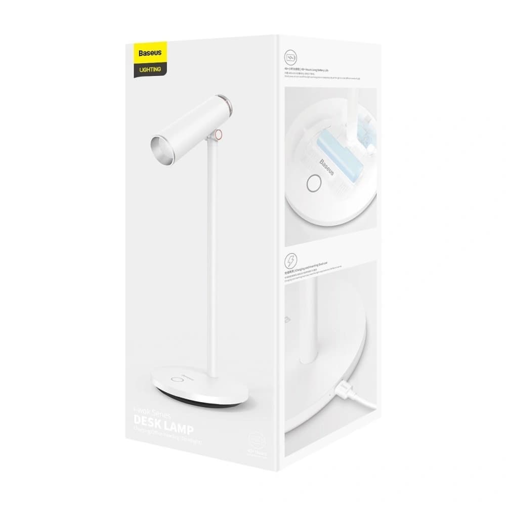 Baseus Schreibtischlampe I-Wok wiederaufladbar (weiß) - 11