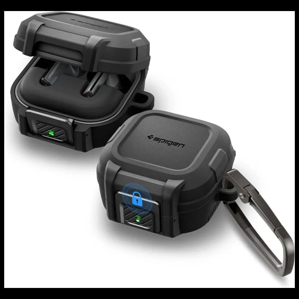 Spigen Lock Fit Samsung Galaxy Buds 4 / 4 Pro Matte Black - 1