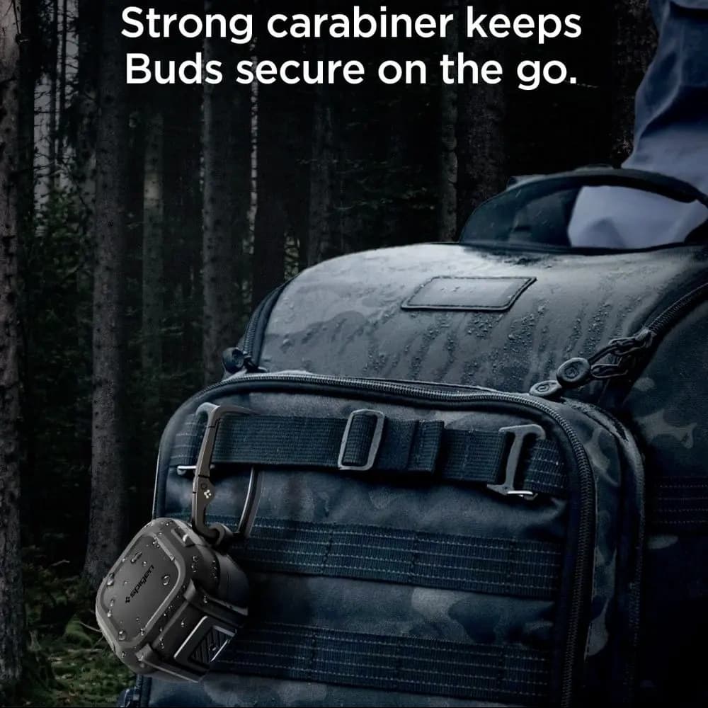 Spigen Lock Fit Samsung Galaxy Buds 4 / 4 Pro Matte Black - 8