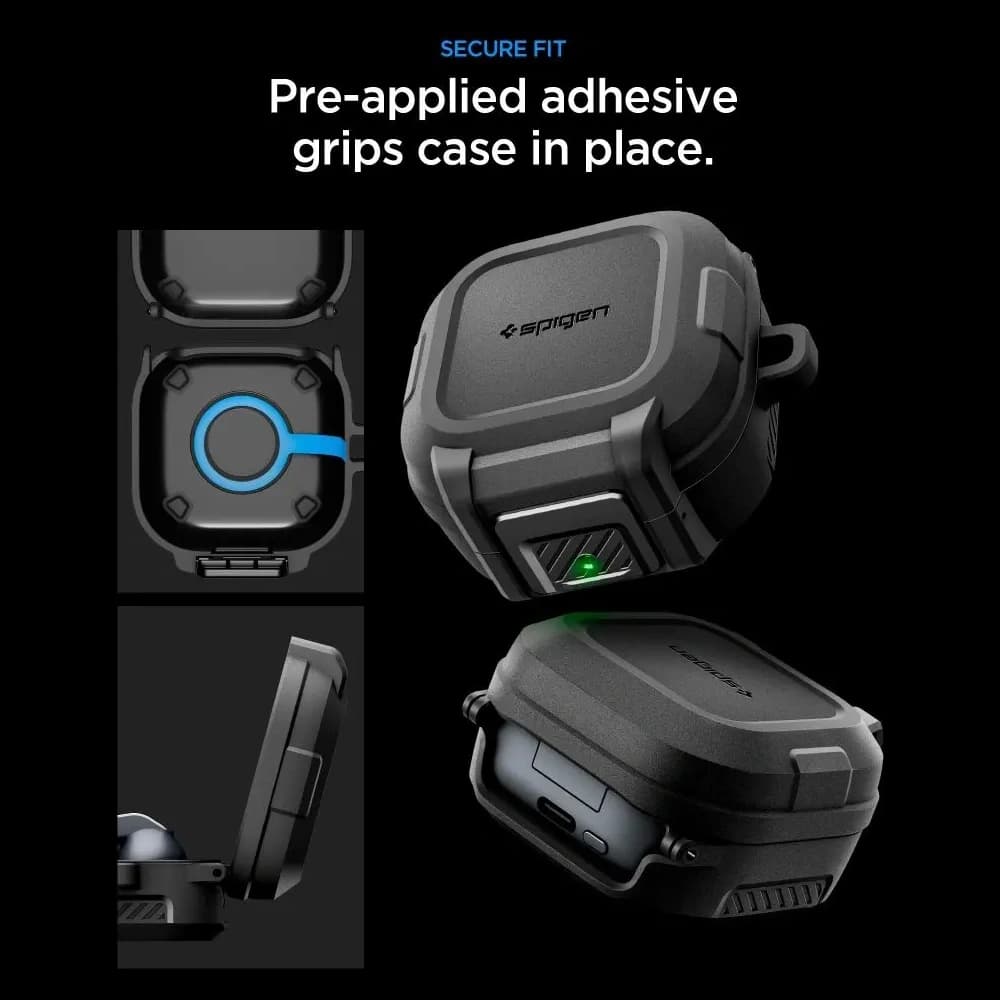 Spigen Lock Fit Samsung Galaxy Buds 4 / 4 Pro Matte Black - 9