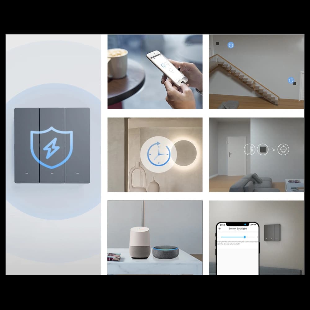 [CR] Intelligenter Wandschalter Sonoff 1-Kanal Wi-Fi schwarz - 8