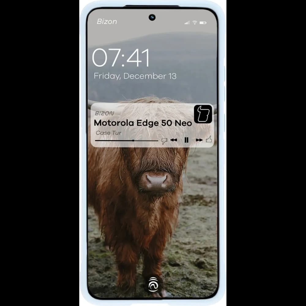 [CR] Bizon Hülle für Motorola Edge 50 Neo hellblau - 5