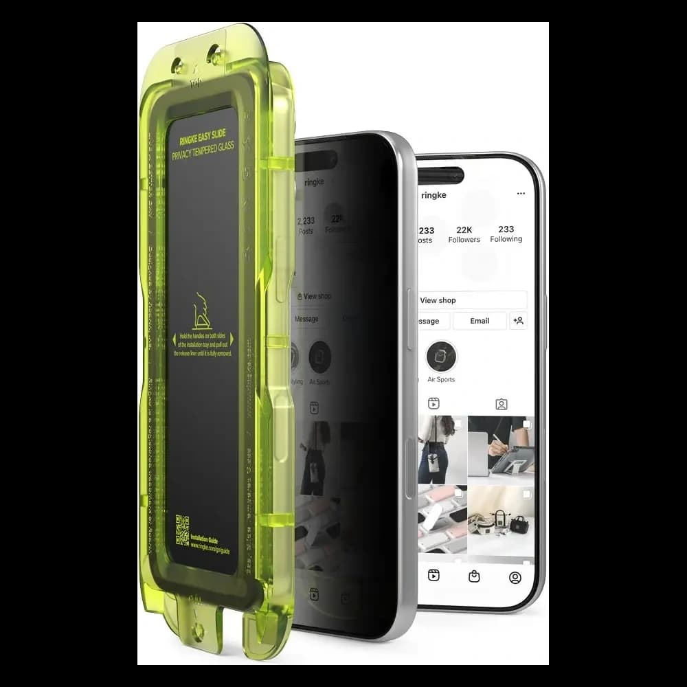 [CR] Ringke Easy Slide Apple iPhone 17 Pro Datenschutz [2 PACK] - 2