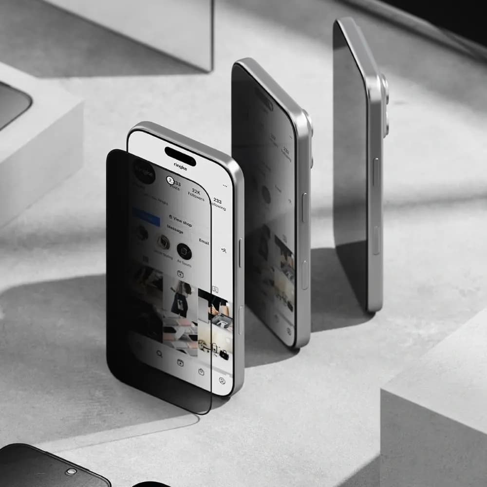 [CR] Ringke Easy Slide Apple iPhone 17 Pro Datenschutz [2 PACK] - 3