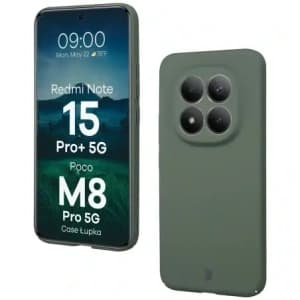 Etui Bizon Case Łupka do Xiaomi Redmi Note 15 Pro+ Plus 5G / POCO M8 Pro 5G zielone