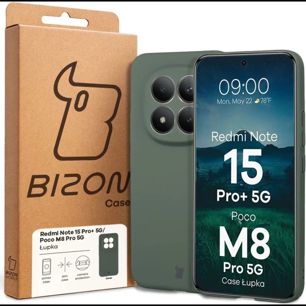 Bizon Case Lupka Xiaomi Redmi Note 15 Pro+ Plus 5G / POCO M8 Pro 5G green - 6