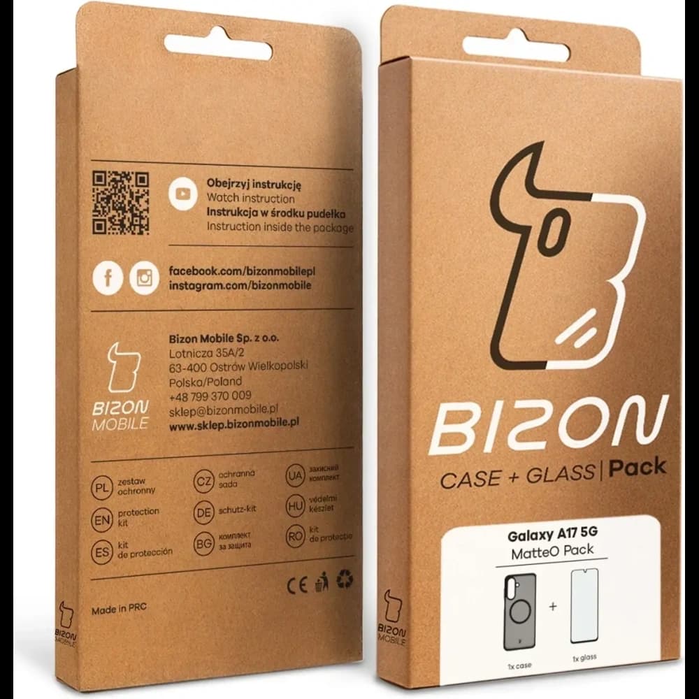 Bizon MatteO Magnetic Pack Samsung Galaxy A17 5G, rauchschwarz
 - 10