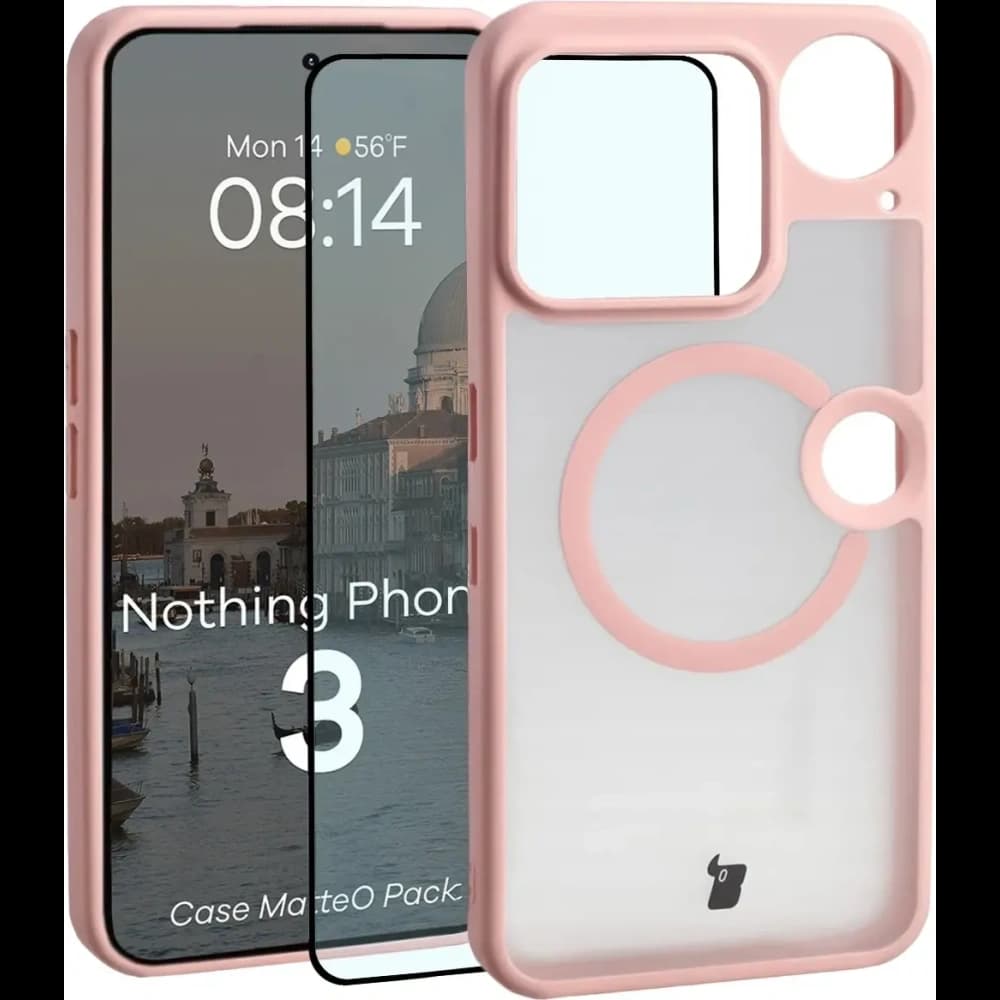 Bizon MatteO Magnetic Pack Nothing Phone (3), smoky light pink - 1
