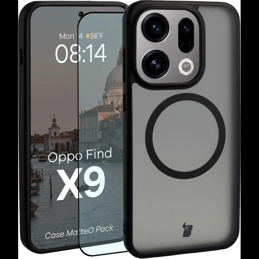 Bizon MatteO Magnetic Pack Oppo Find X9, rauchschwarz
 - 1
