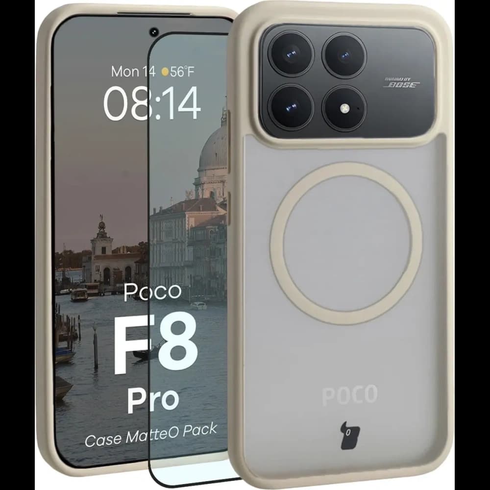 Bizon MatteO Magnetic Pack Xiaomi POCO F8 Pro, smoky beige - 1