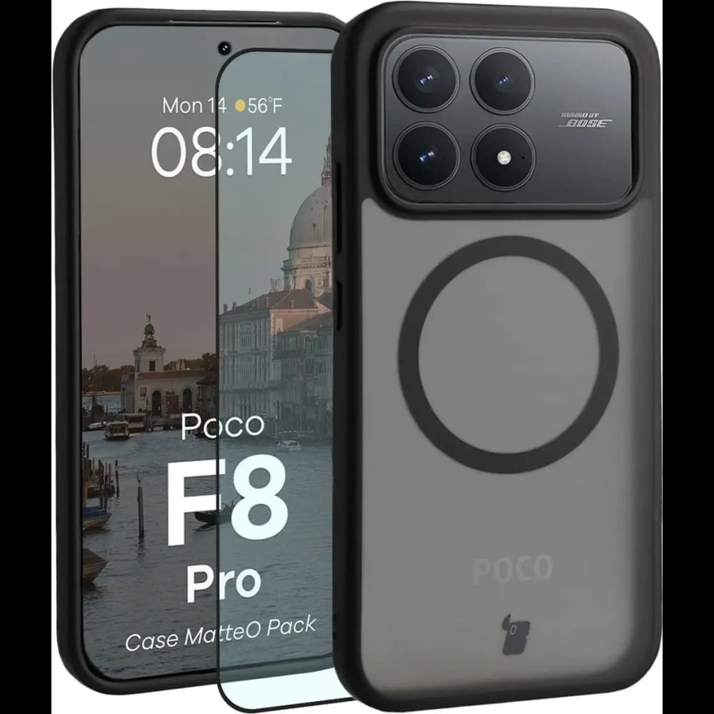 Bizon MatteO Magnetic Pack Xiaomi POCO F8 Pro, smoky black - 1