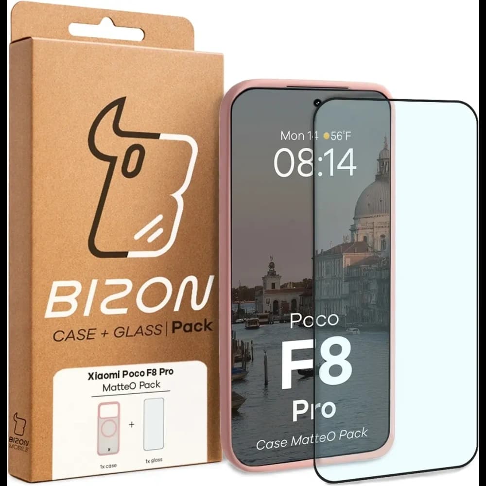 Bizon MatteO Magnetic Pack Xiaomi POCO F8 Pro, smoky light pink - 9
