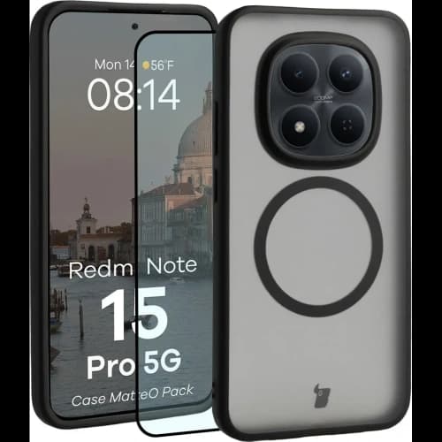 Bizon MatteO Magnetic Pack Xiaomi Redmi Note 15 Pro 5G, smoky black