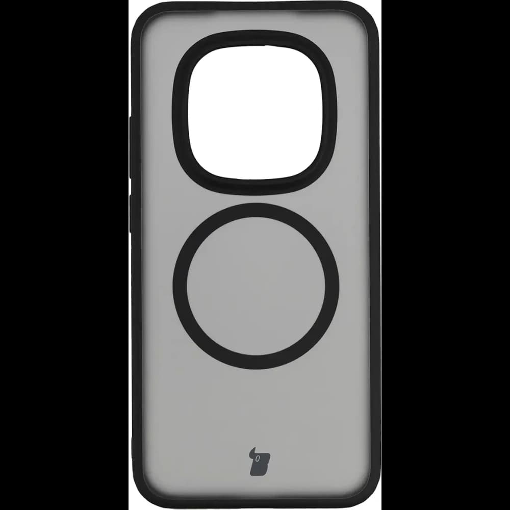 Etui z pierścieniem magnetycznym + szkło hartowane Bizon MatteO Pack do Xiaomi Redmi Note 15 Pro 5G, przydymione-czarne - 2
