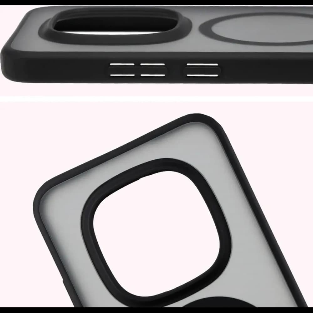 Etui z pierścieniem magnetycznym + szkło hartowane Bizon MatteO Pack do Xiaomi Redmi Note 15 Pro 5G, przydymione-czarne - 5