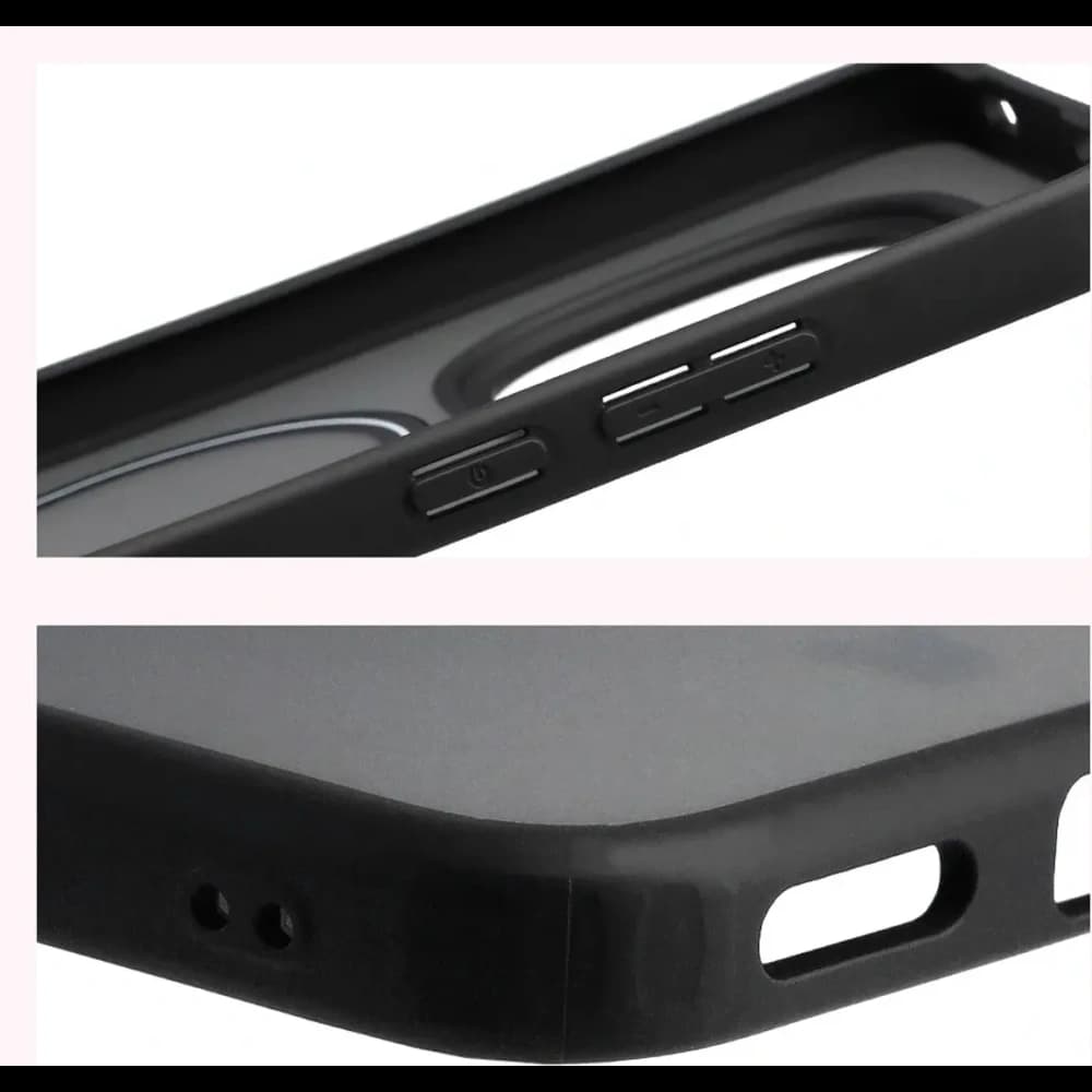 Etui z pierścieniem magnetycznym + szkło hartowane Bizon MatteO Pack do Xiaomi Redmi Note 15 Pro 5G, przydymione-czarne - 6