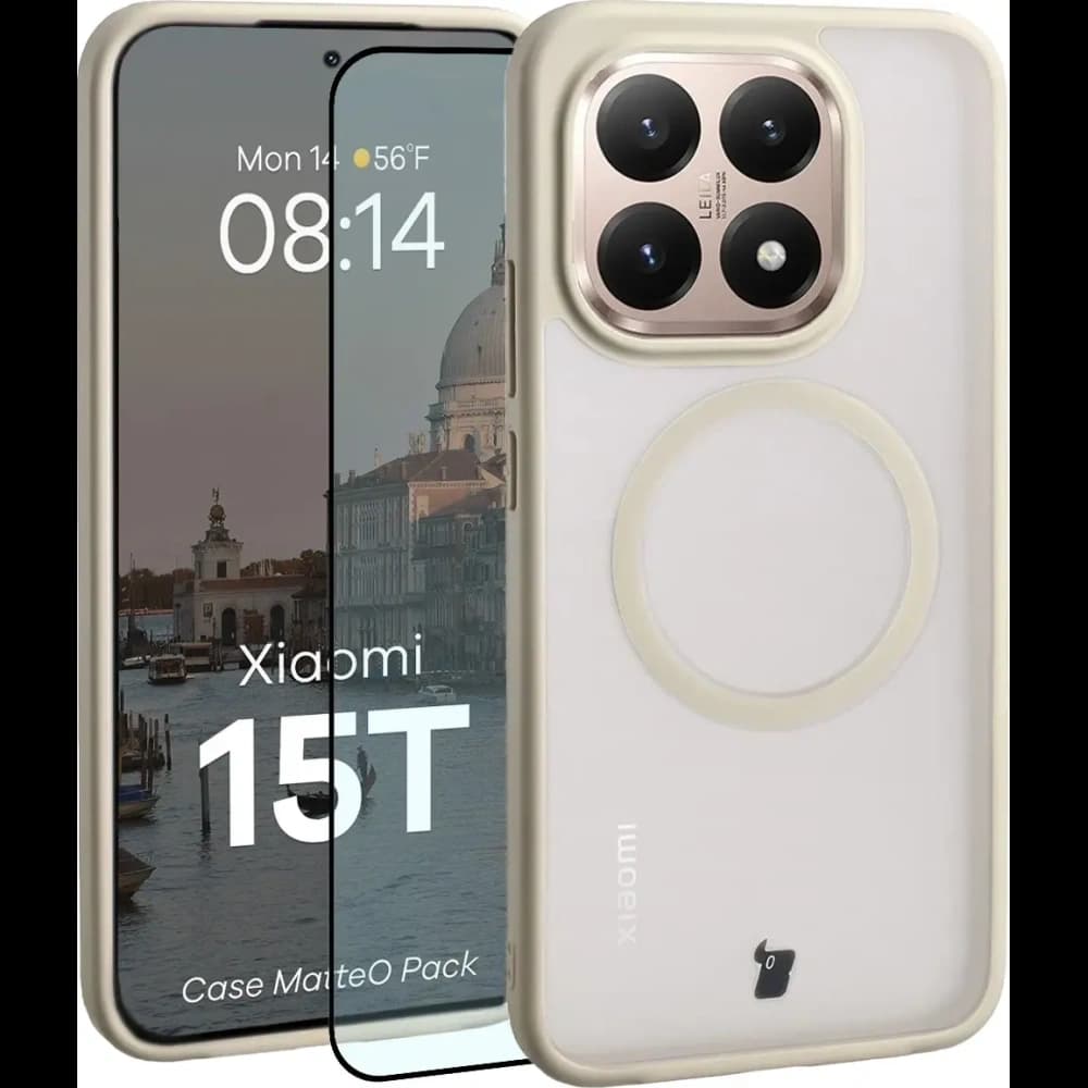 Bizon MatteO Magnetic Pack Xiaomi 15T, smoky beige - 1