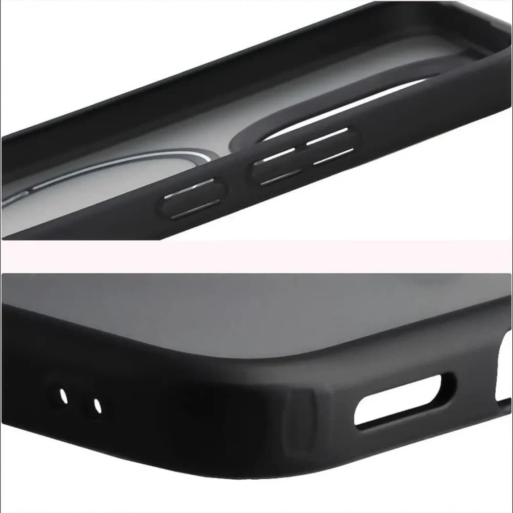 Etui z pierścieniem magnetycznym + szkło hartowane Bizon MatteO Pack do Xiaomi 15T, przydymione-czarne - 6