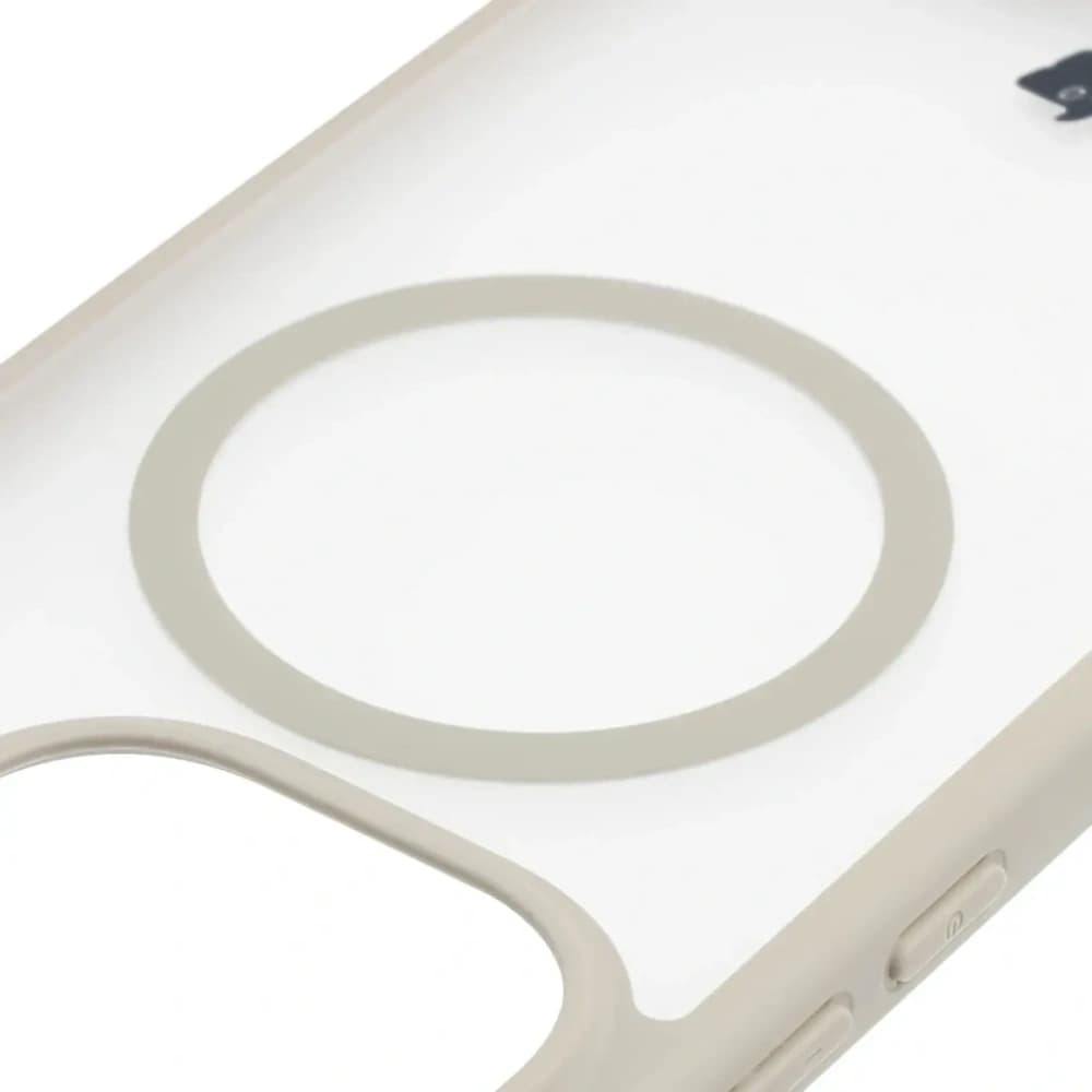 Etui z pierścieniem magnetycznym + szkło hartowane Bizon MatteO Pack do Xiaomi 15T Pro, przydymione-beżowe - 4