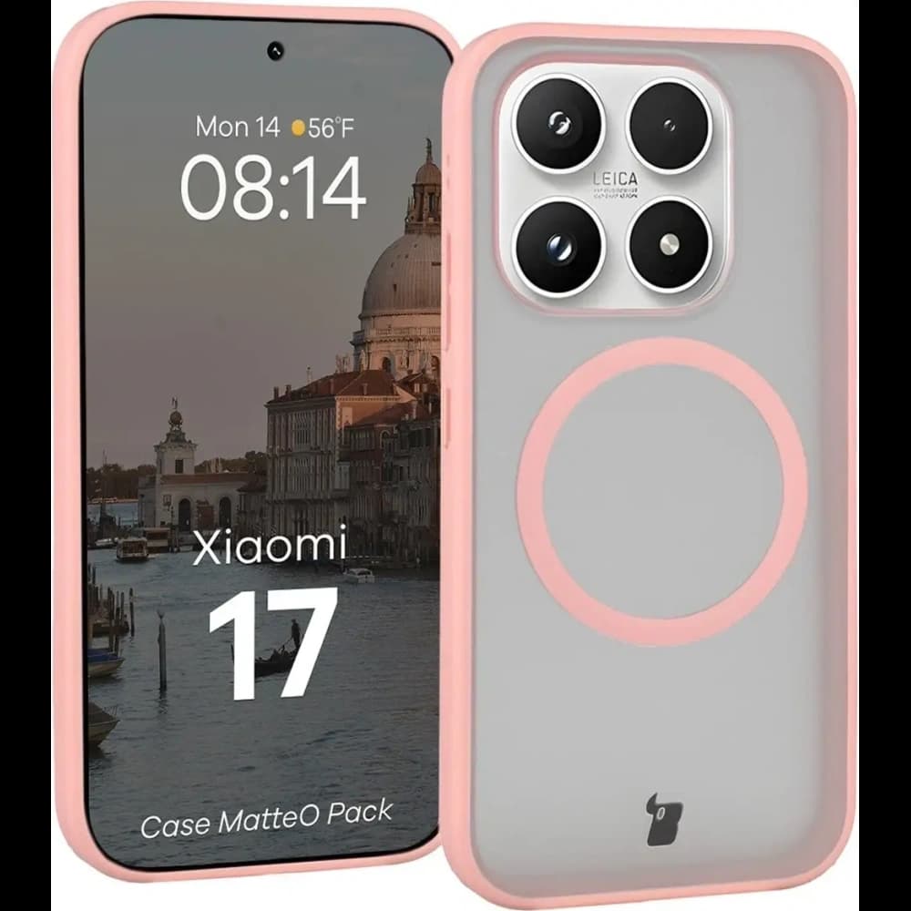 Bizon MatteO Magnetic Pack Xiaomi 17, smoky light pink - 3