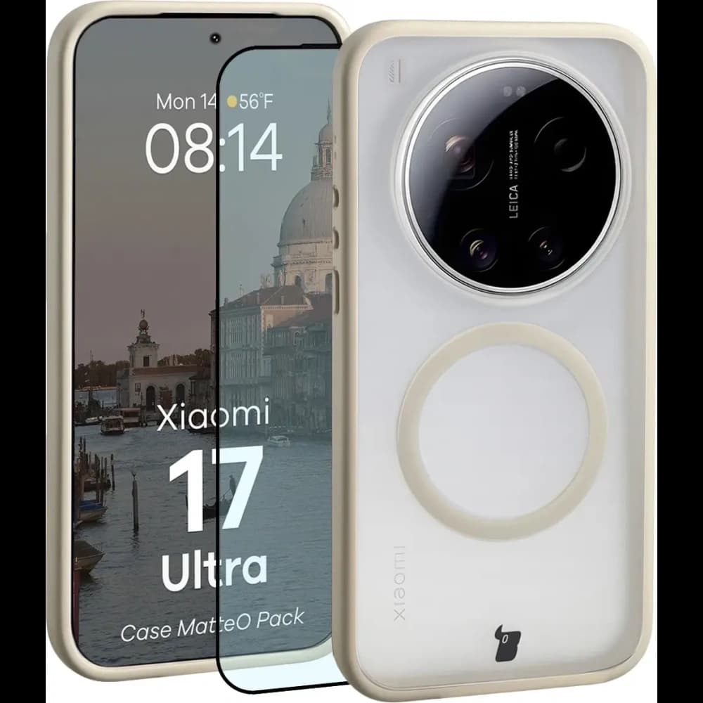 Bizon MatteO Magnetic Pack Xiaomi 17 Ultra, smoky beige - 1