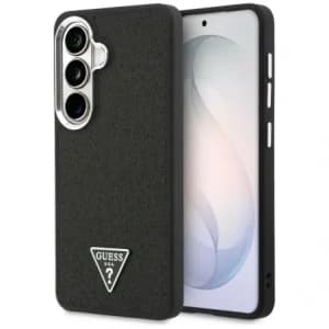 Guess Festes Glitzer Dreieck MagSafe Samsung Galaxy S26+ Plus schwarz
