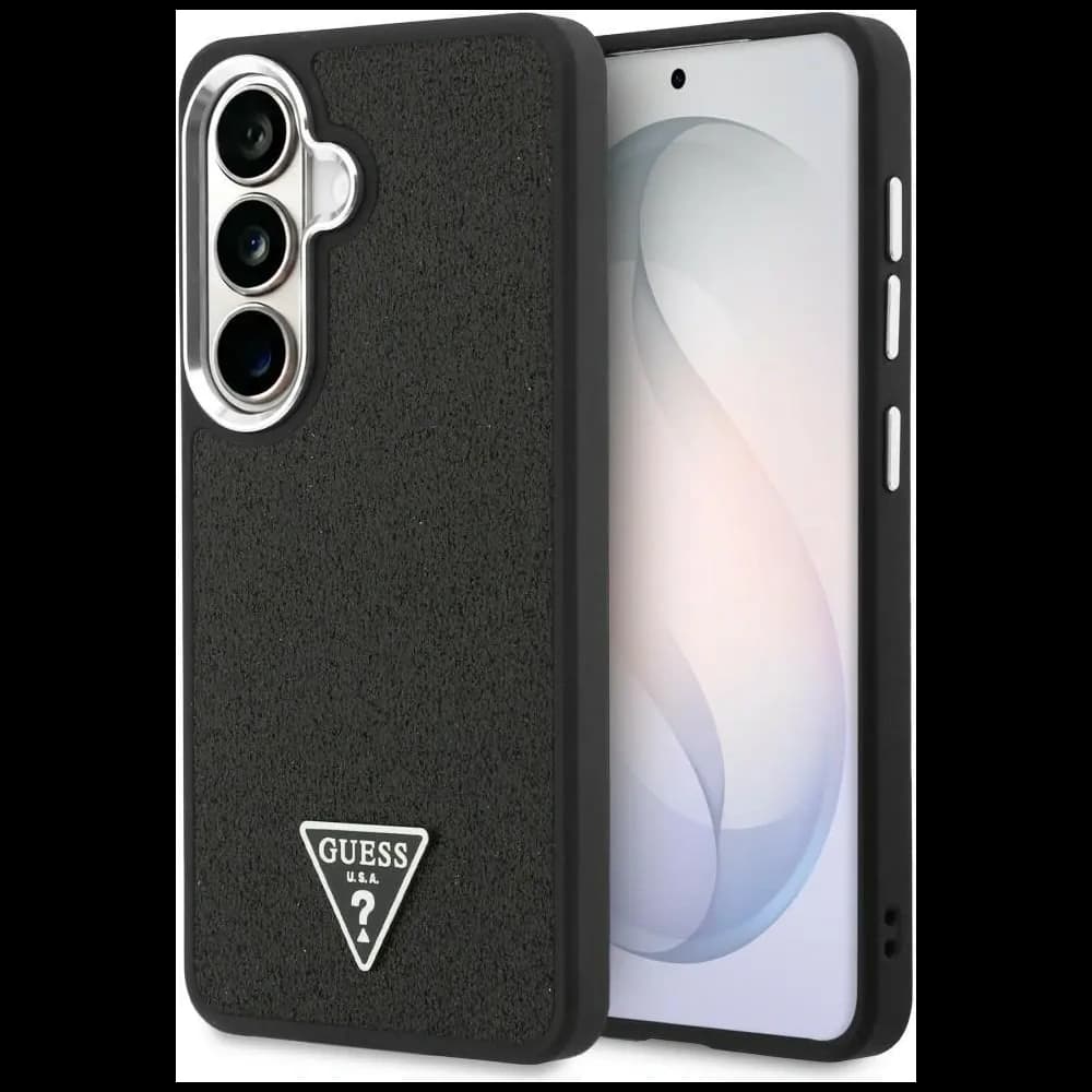 Guess Festes Glitzer Dreieck MagSafe Samsung Galaxy S26+ Plus schwarz
 - 1
