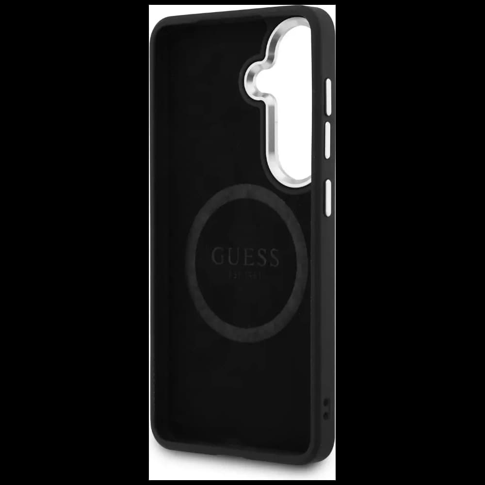 Guess Festes Glitzer Dreieck MagSafe Samsung Galaxy S26+ Plus schwarz
 - 7