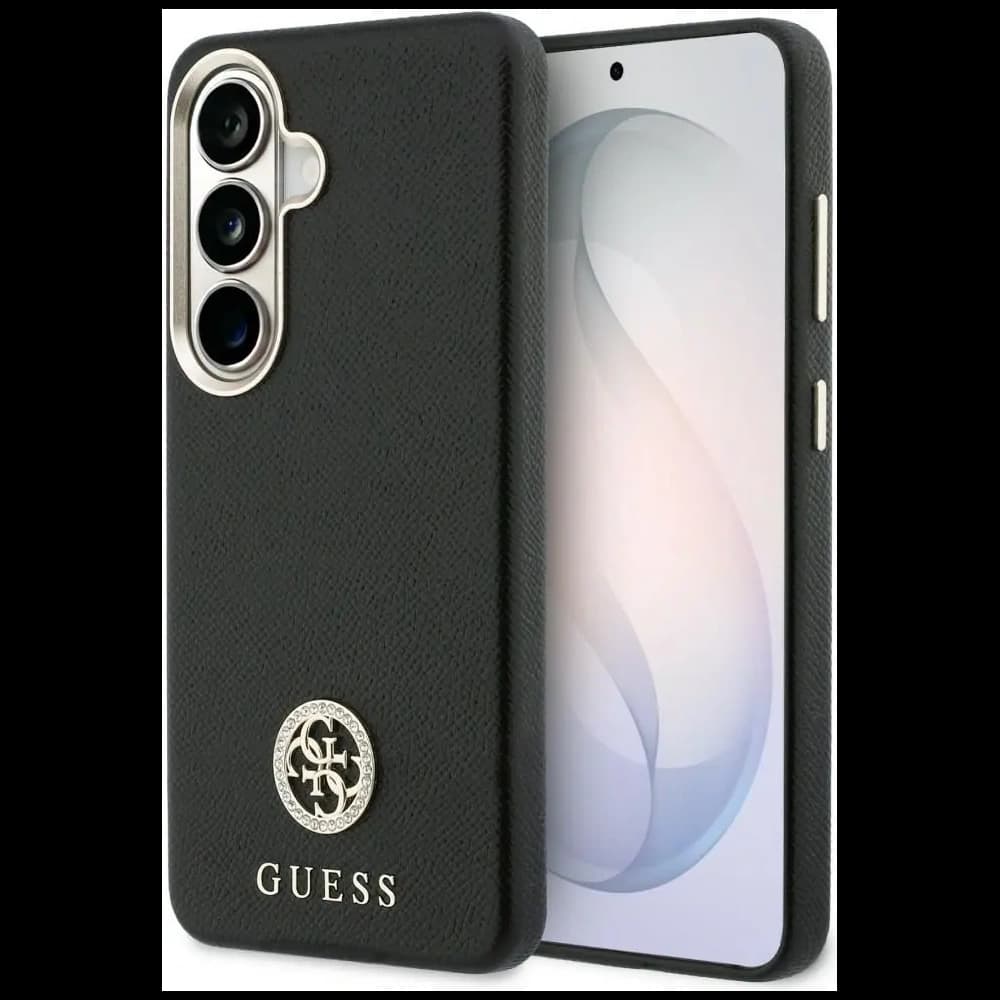 Guess Strass Rundes Logo MagSafe Samsung Galaxy S26+ Plus schwarz
 - 1