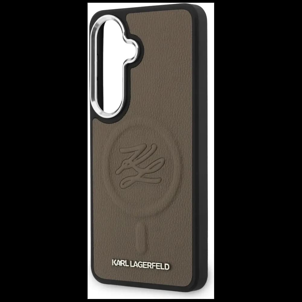 Karl Lagerfeld Prägung Ring Initialen MagSafe Samsung Galaxy S26+ Plus braun
 - 6