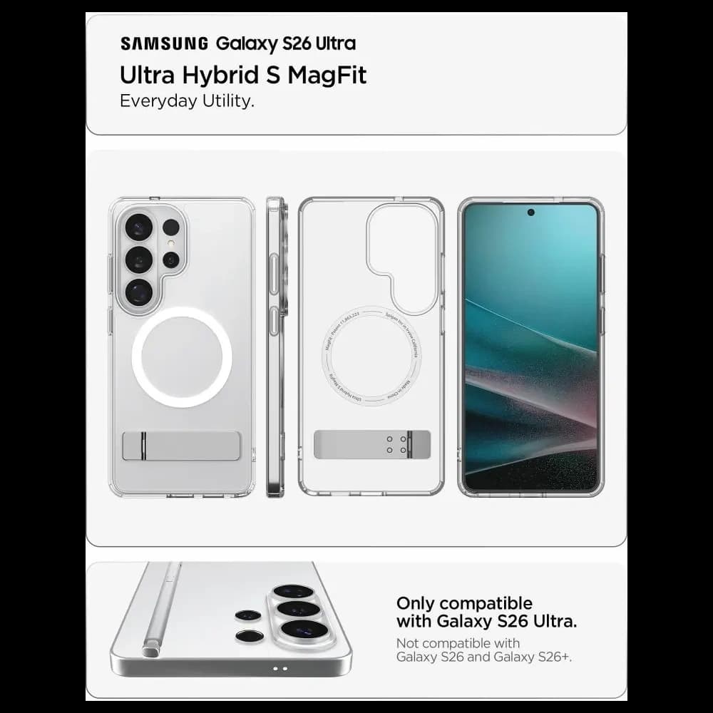 Spigen Ultra Hybrid S Mag MagSafe Samsung Galaxy S26 Ultra Clear/white - 7