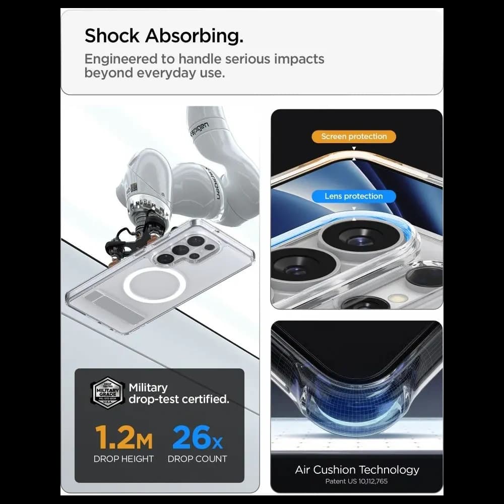Spigen Ultra Hybrid S Mag MagSafe Samsung Galaxy S26 Ultra Clear/white - 11