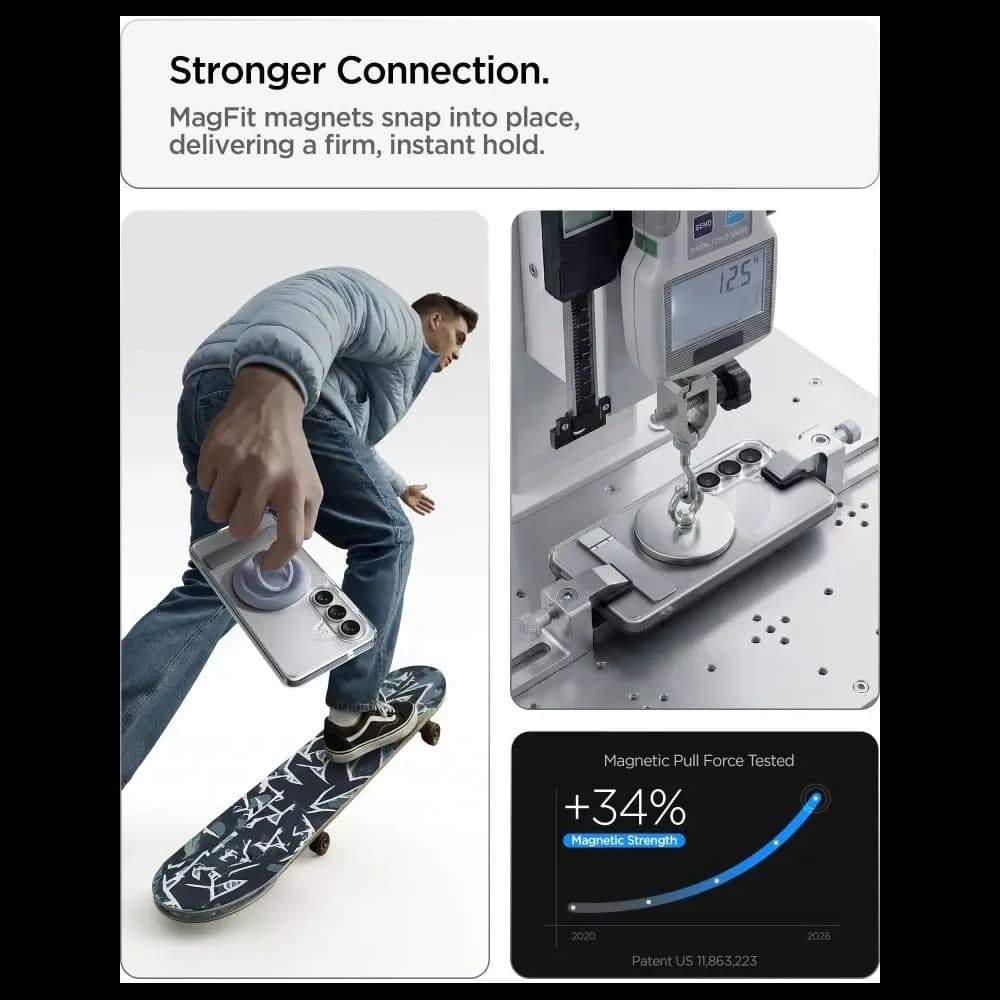 Spigen Ultra Hybrid S Mag MagSafe Samsung Galaxy S26 Clear/white - 10