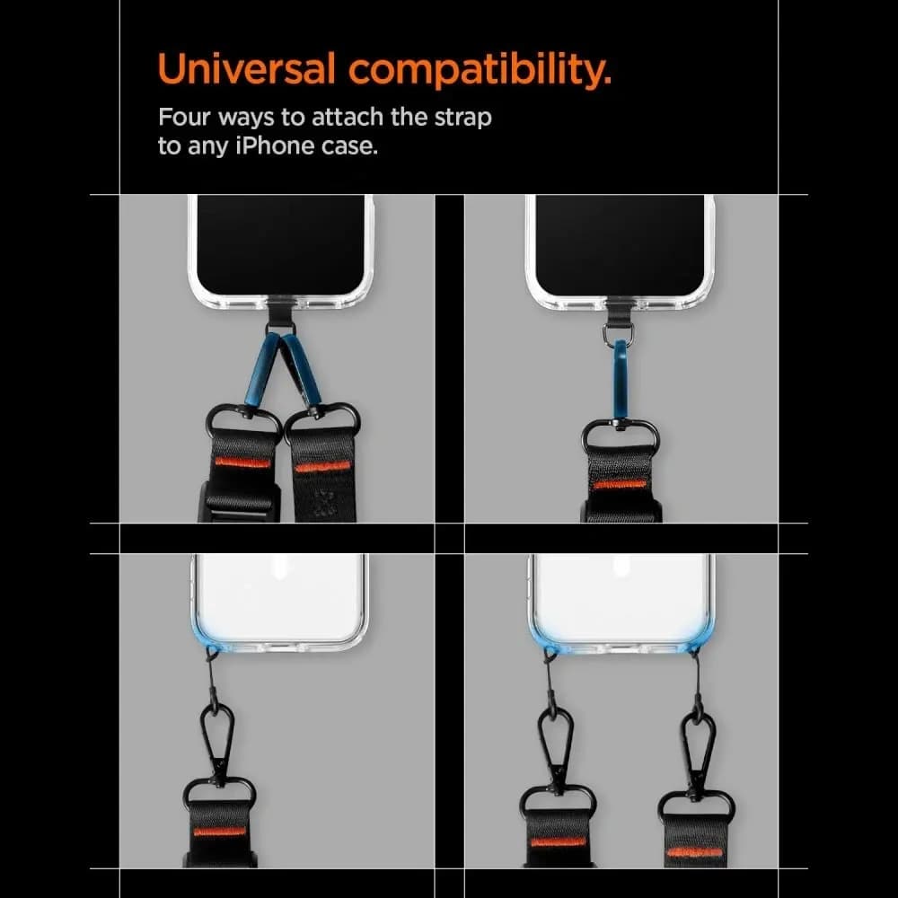 Spigen DA30M Universal Lanyard Strap Crossbody Black - 10