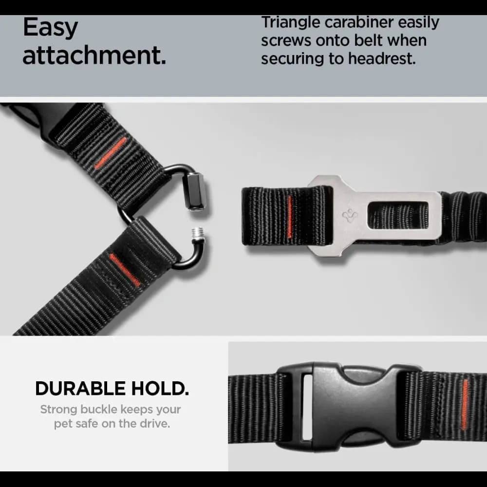 Spigen PS100 Universeller Autosicherheitsgurt Halter Für Haustiere Schwarz
 - 13