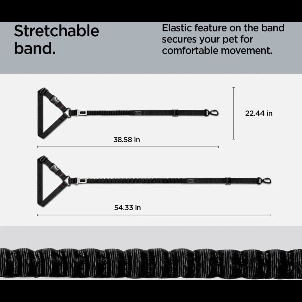Spigen PS100 Universeller Autosicherheitsgurt Halter Für Haustiere Schwarz
 - 15