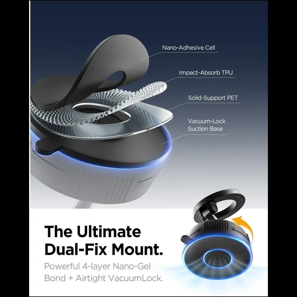 Spigen MFT36 Vacuumlock Magnetischer MagSafe Dashboard Auto Halter Schwarz
 - 7