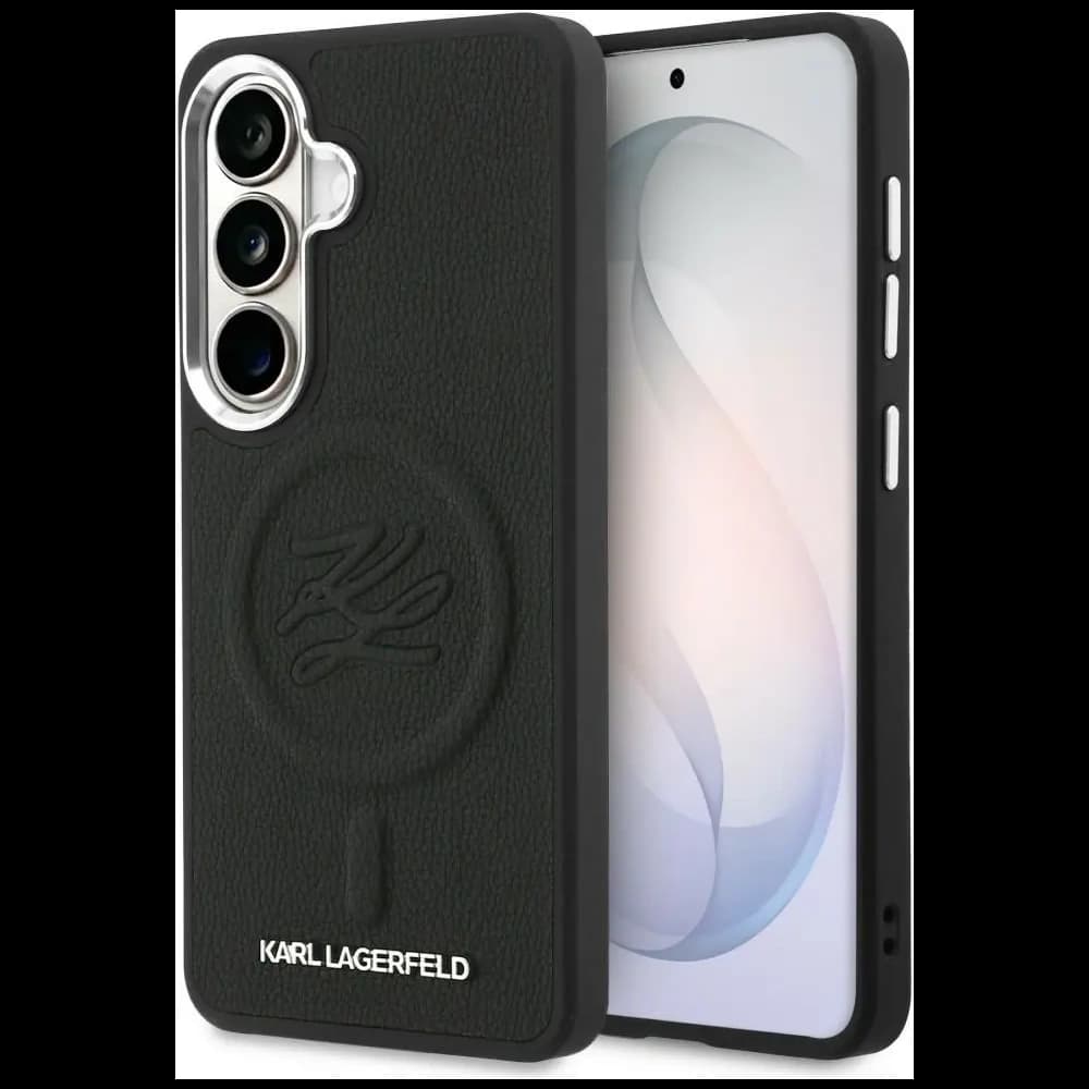 Karl Lagerfeld Embossed Ring Initials MagSafe Samsung Galaxy S26+ Plus black - 1