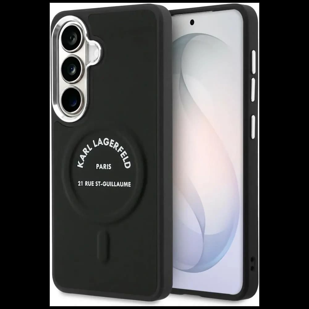 Karl Lagerfeld Embossed Ring RSG Logo MagSafe Samsung Galaxy S26 black - 1