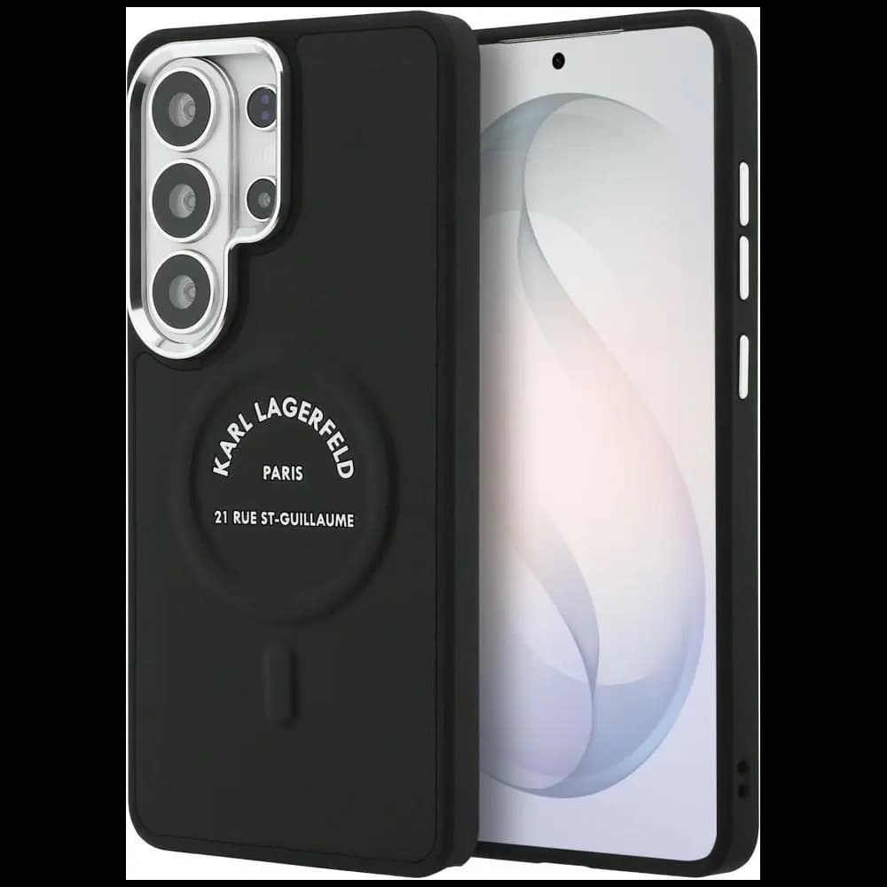 Karl Lagerfeld Embossed Ring RSG Logo MagSafe Samsung Galaxy S26 Ultra black - 1