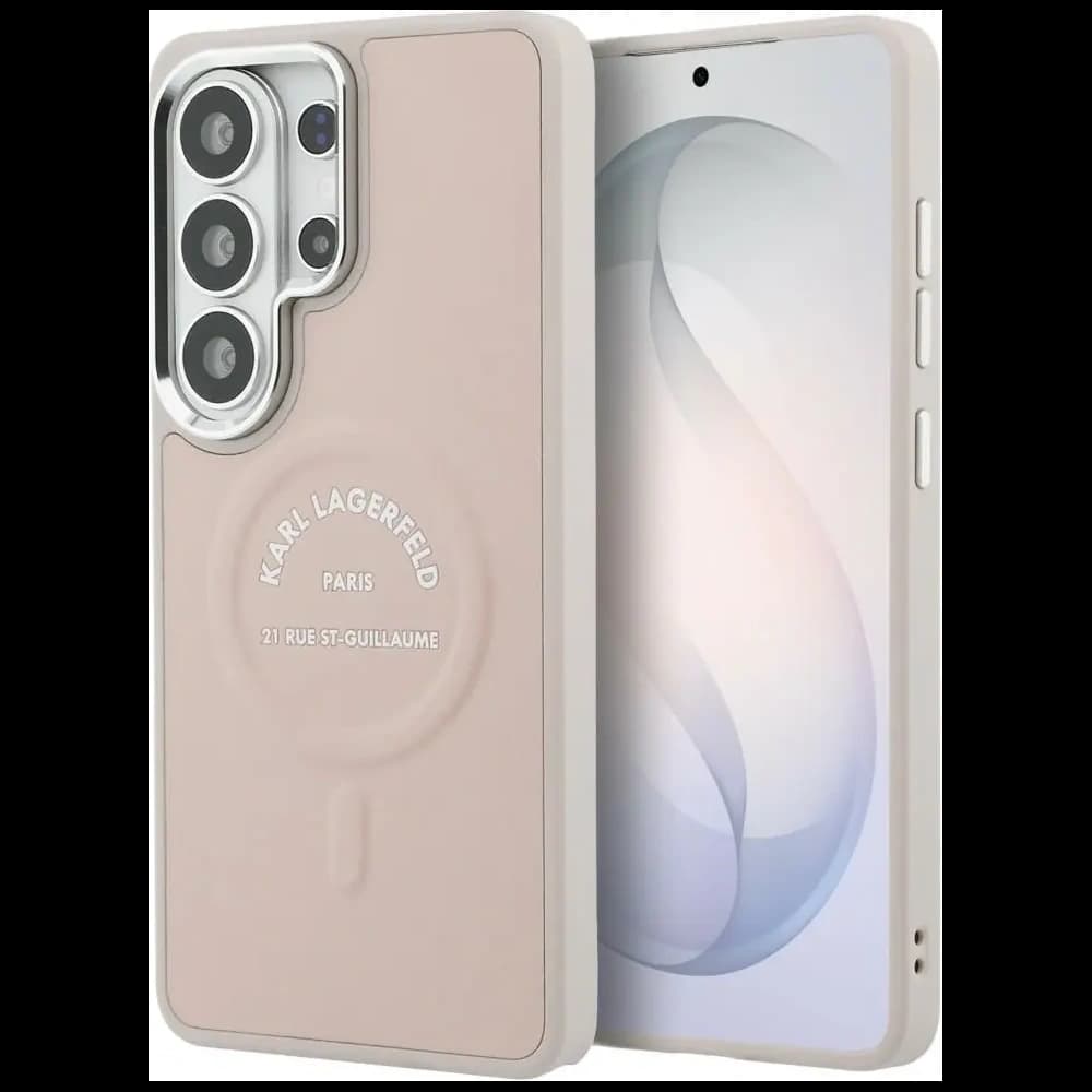 Karl Lagerfeld Embossed Ring RSG Logo MagSafe Samsung Galaxy S26 Ultra pink - 1