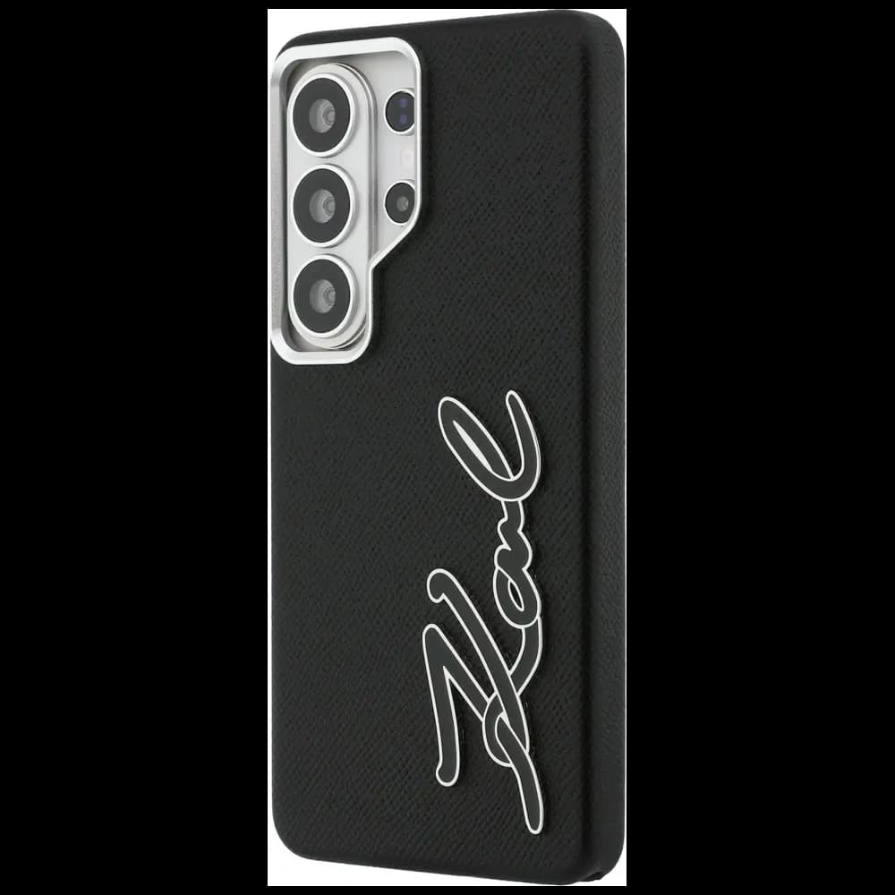 Karl Lagerfeld Geprägtes Signatur Metallharz Logo Samsung Galaxy S26 Ultra schwarz
 - 2
