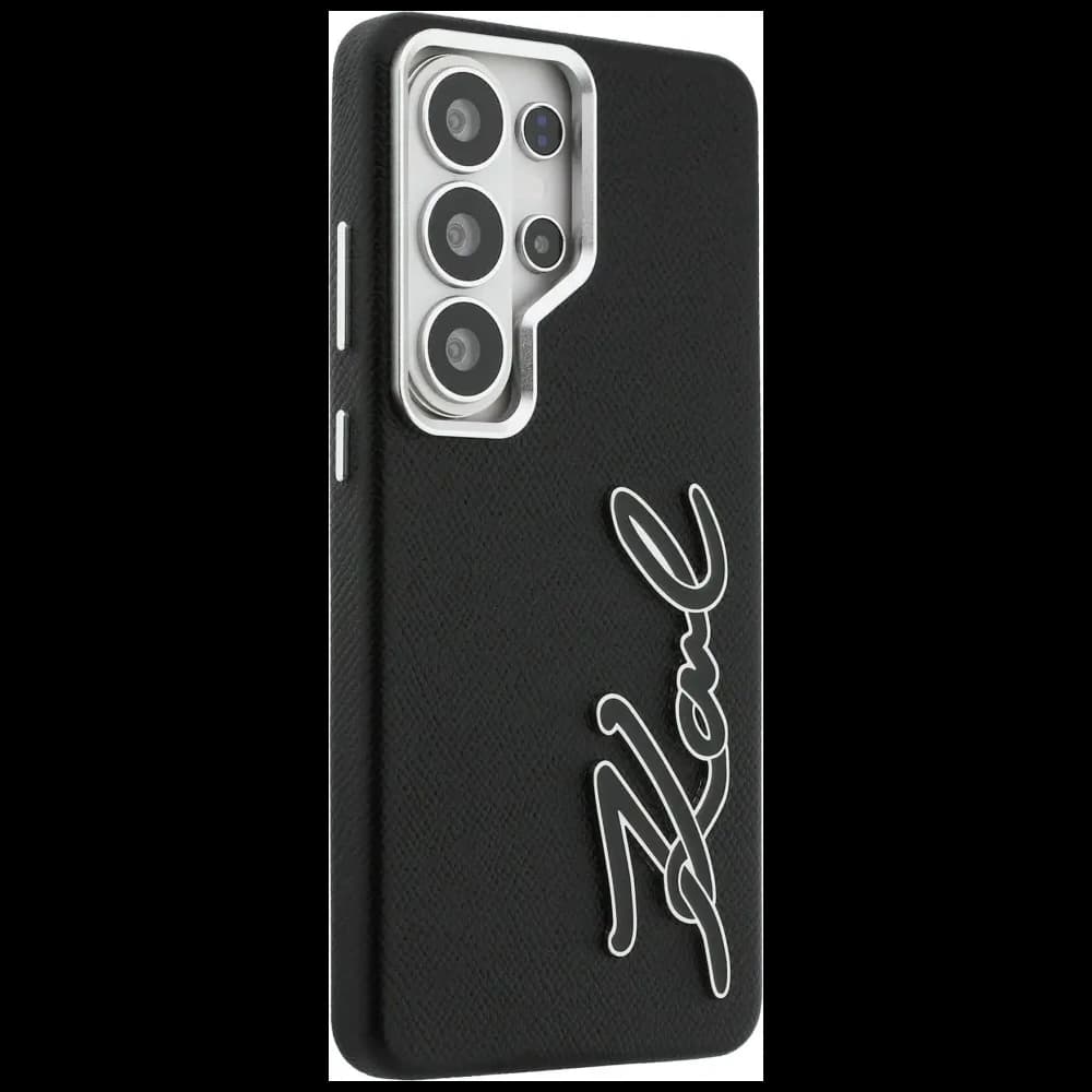 Karl Lagerfeld Geprägtes Signatur Metallharz Logo Samsung Galaxy S26 Ultra schwarz
 - 4